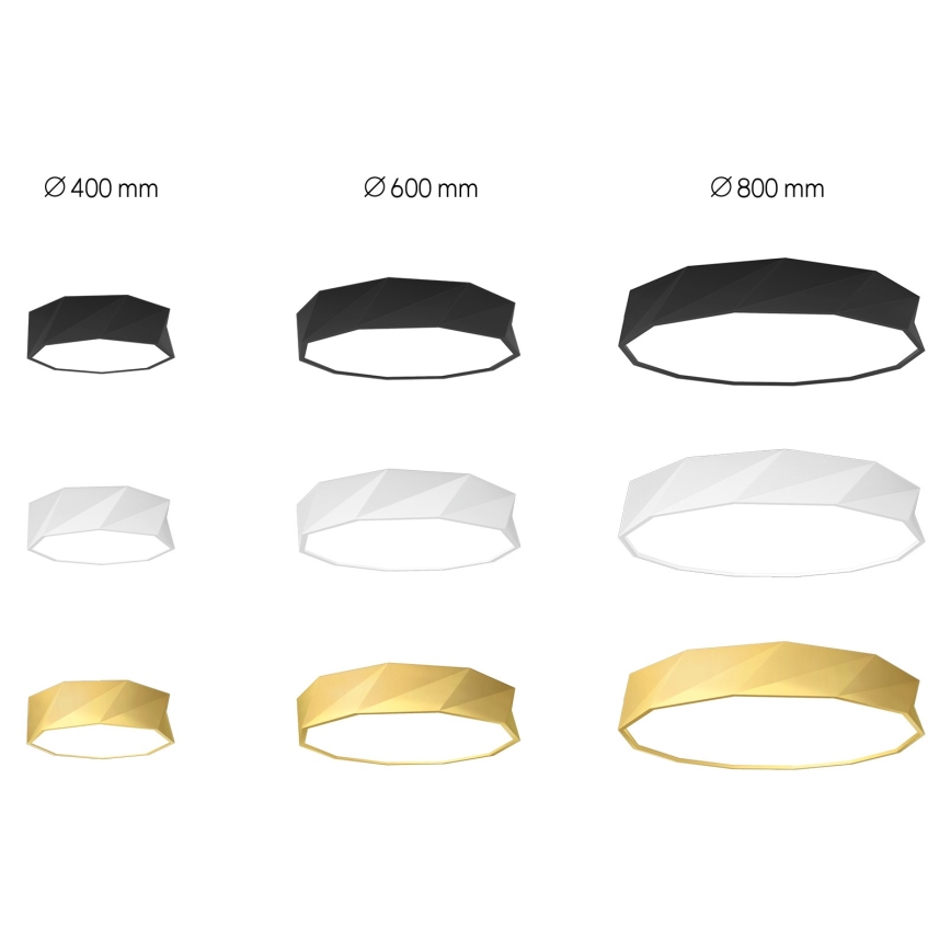 Immax NEO 07131-W80 - LED SMART Pritemdomas lubinis šviestuvas DIAMANTE balta LED/60W/230V + nuotolinio valdymo pultas 80cm Tuya ZigBee