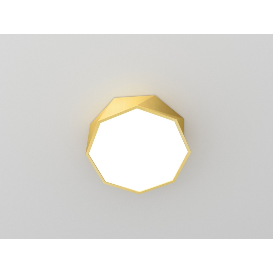 Immax NEO 07132-G40 - LED IŠMANUSIS Reguliuojamas lubų šviestuvas DIAMANTE LED/31W/230V auksinės spalvos 40 cm Tuya ZigBee + nuotolinio valdymo pultas