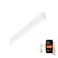 Immax NEO 07137-W - LED IŠMANUSIS Reguliuojamas sieninis šviestuvas LINEA baltas LED/40W/230V + nuotolinio valdymo pultas 76 cm Tuya ZigBee