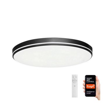 Immax NEO 07148-B40 - LED reguliuojamas lubų šviestuvas NEO LITE AREAS LED/24W/230V Tuya Wi-Fi juodas + nuotolinio valdymo pultas