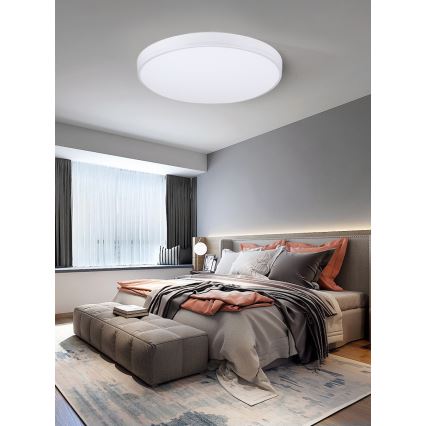 Immax NEO 07149-W40 - LED Reguliuojamas lubinis šviestuvas NEO LITE AREAS LED/24W/230V Tuya Wi-Fi baltas + valdymo pultas