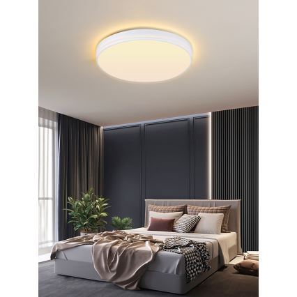 Immax NEO 07149-W40 - LED Reguliuojamas lubinis šviestuvas NEO LITE AREAS LED/24W/230V Tuya Wi-Fi baltas + valdymo pultas