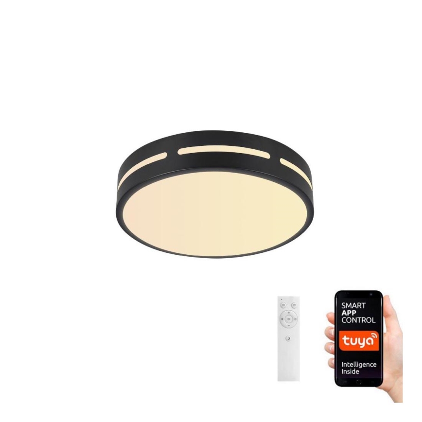 Immax NEO 07152-B40 - LED Reguliuojamas lubinis šviestuvas NEO LITE PERFECTO LED/24W/230V Wi-Fi Tuya juodas + valdymo pultas