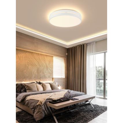 Immax NEO 07153-W30 - LED Reguliuojamas lubinis šviestuvas NEO LITE PERFECTO LED/24W/230V Wi-Fi Tuya baltas + valdymo pultas