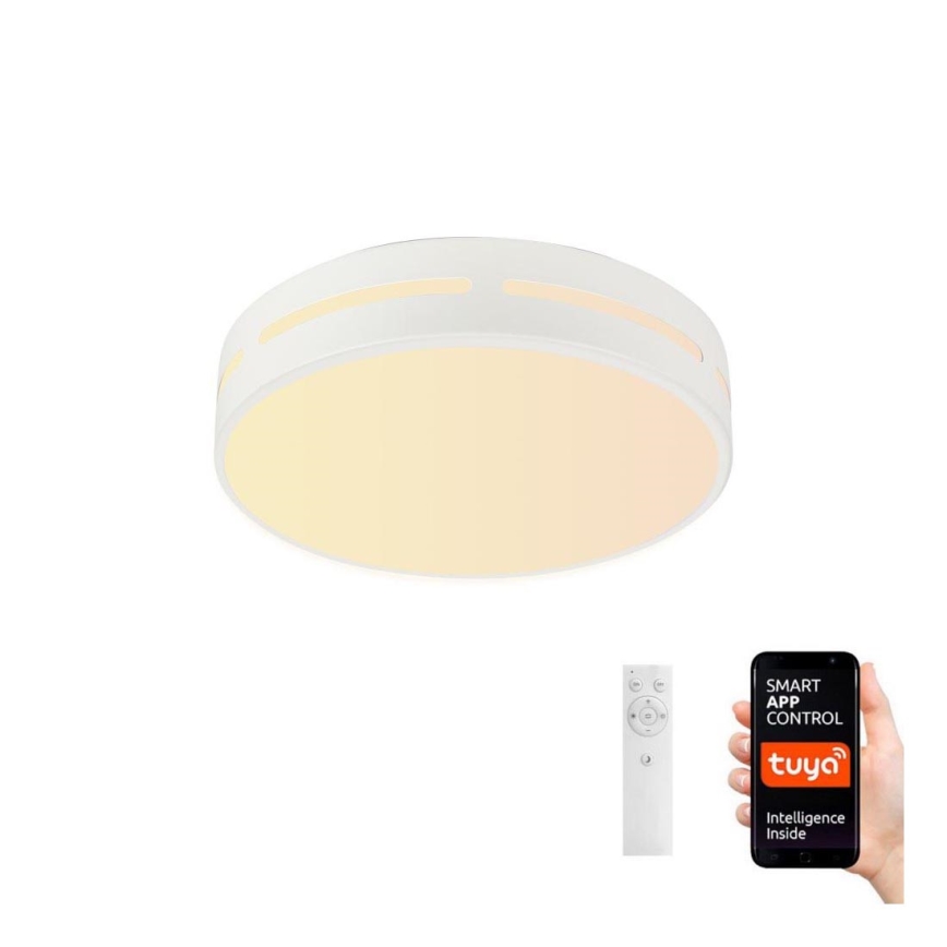 Immax NEO 07153-W50 - LED Reguliuojamas lubinis šviestuvas NEO LITE PERFECTO LED/48W/230V Wi-Fi Tuya baltas + valdymo pultas