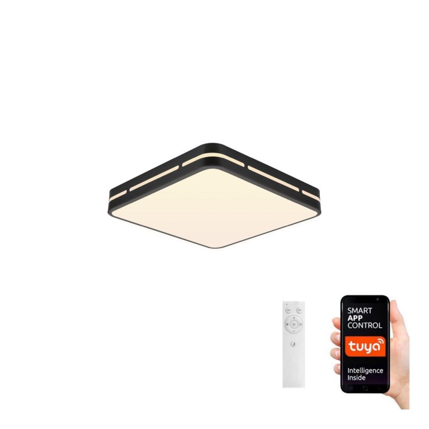 Immax NEO 07154-B30 - LED Reguliuojamas lubinis šviestuvas NEO LITE PERFECTO LED/24W/230V Wi-Fi Tuya juodas + valdymo pultas