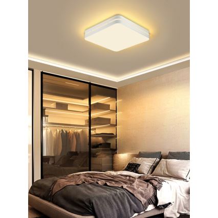 Immax NEO 07155-W30 - LED Reguliuojamas lubinis šviestuvas NEO LITE PERFECTO LED/24W/230V Wi-Fi Tuya baltas + valdymo pultas