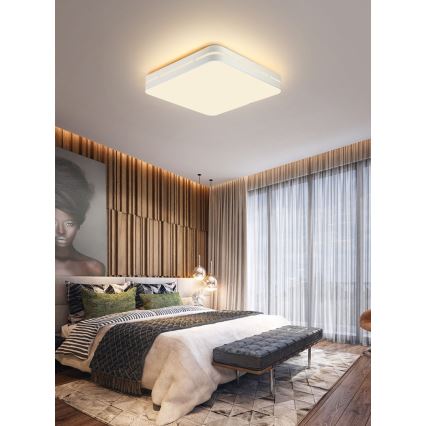 Immax NEO 07155-W30 - LED Reguliuojamas lubinis šviestuvas NEO LITE PERFECTO LED/24W/230V Wi-Fi Tuya baltas + valdymo pultas