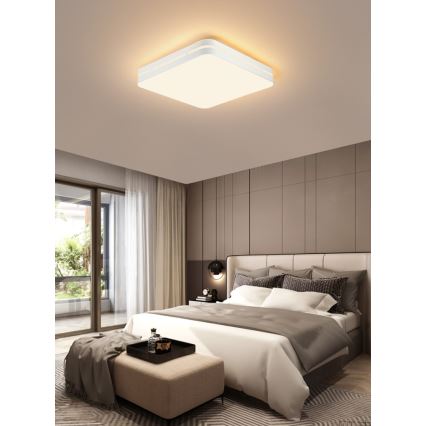 Immax NEO 07155-W30 - LED Reguliuojamas lubinis šviestuvas NEO LITE PERFECTO LED/24W/230V Wi-Fi Tuya baltas + valdymo pultas