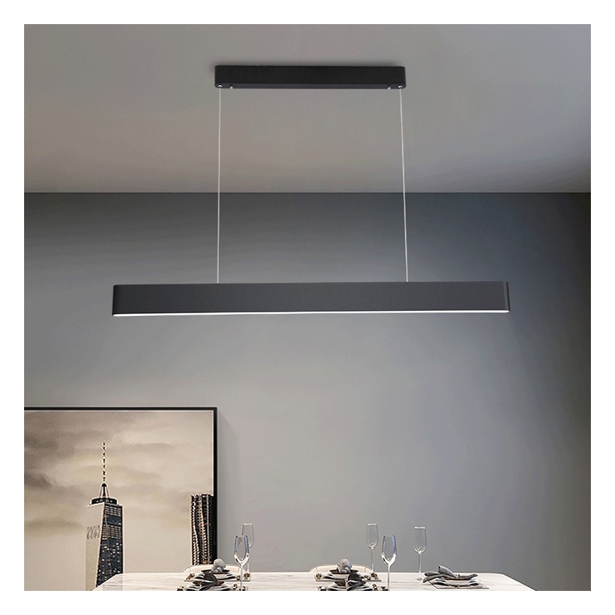 Immax NEO 07157-B120X - LED RGB+CCT Reguliuojamas pakabinamas sietynas MILANO LED/40W/230V Tuya juoda