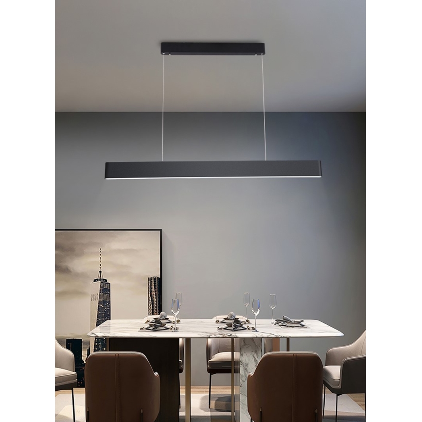 Immax NEO 07157-B120X - LED RGB+CCT Reguliuojamas pakabinamas sietynas MILANO LED/40W/230V Tuya juoda