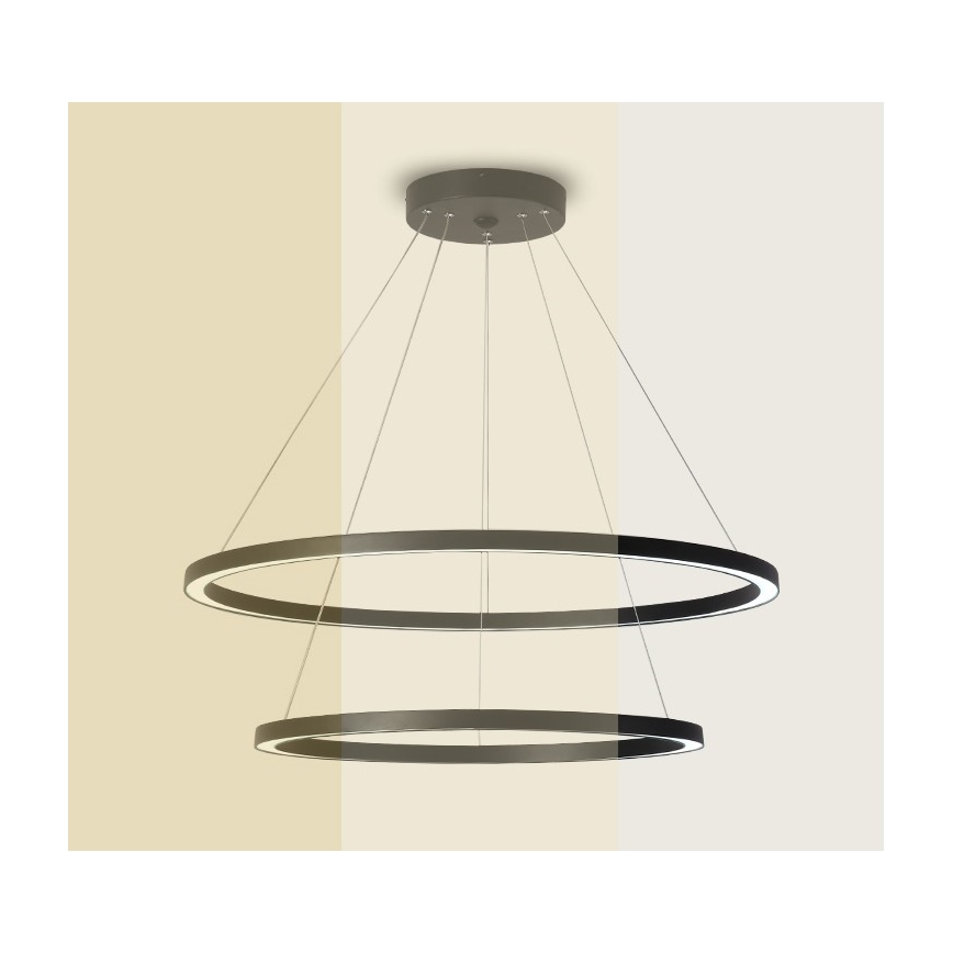 Immax NEO 07158-B80-60 - LED Reguliuojamas pakabinamas sietynas FINO LED/93W/230V Tuya juodas + valdymo pultas