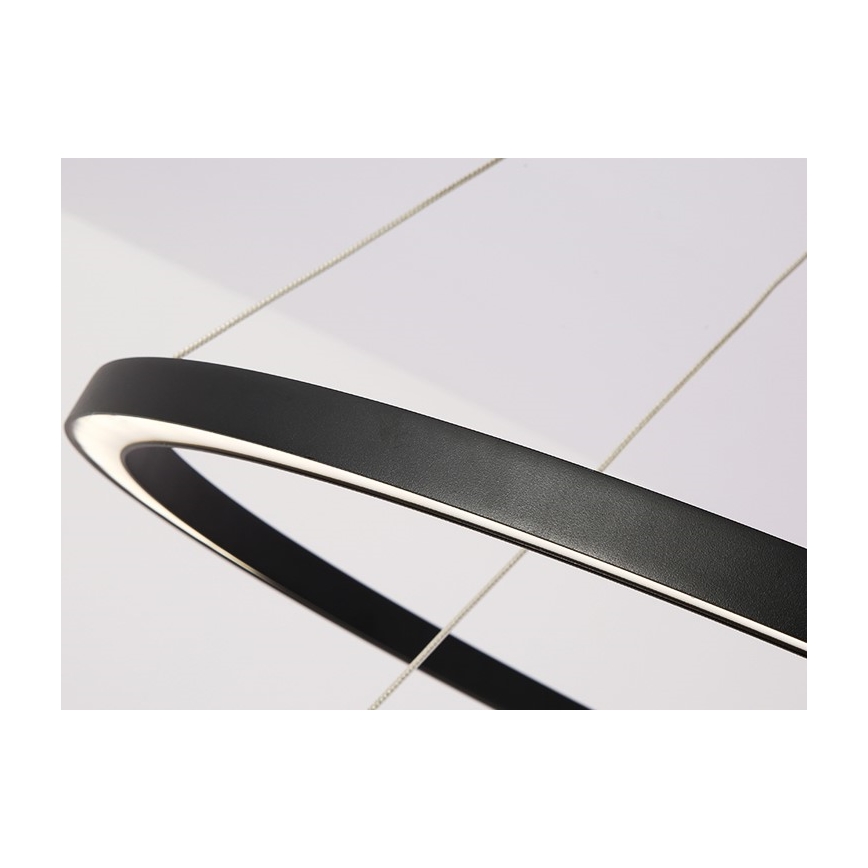 Immax NEO 07158-B80-60 - LED Reguliuojamas pakabinamas sietynas FINO LED/93W/230V Tuya juodas + valdymo pultas