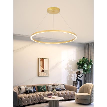 Immax NEO 07159-G80 - LED Reguliuojamas pakabinamas sietynas FINO LED/60W/230V Tuya aukso + valdymo pultas