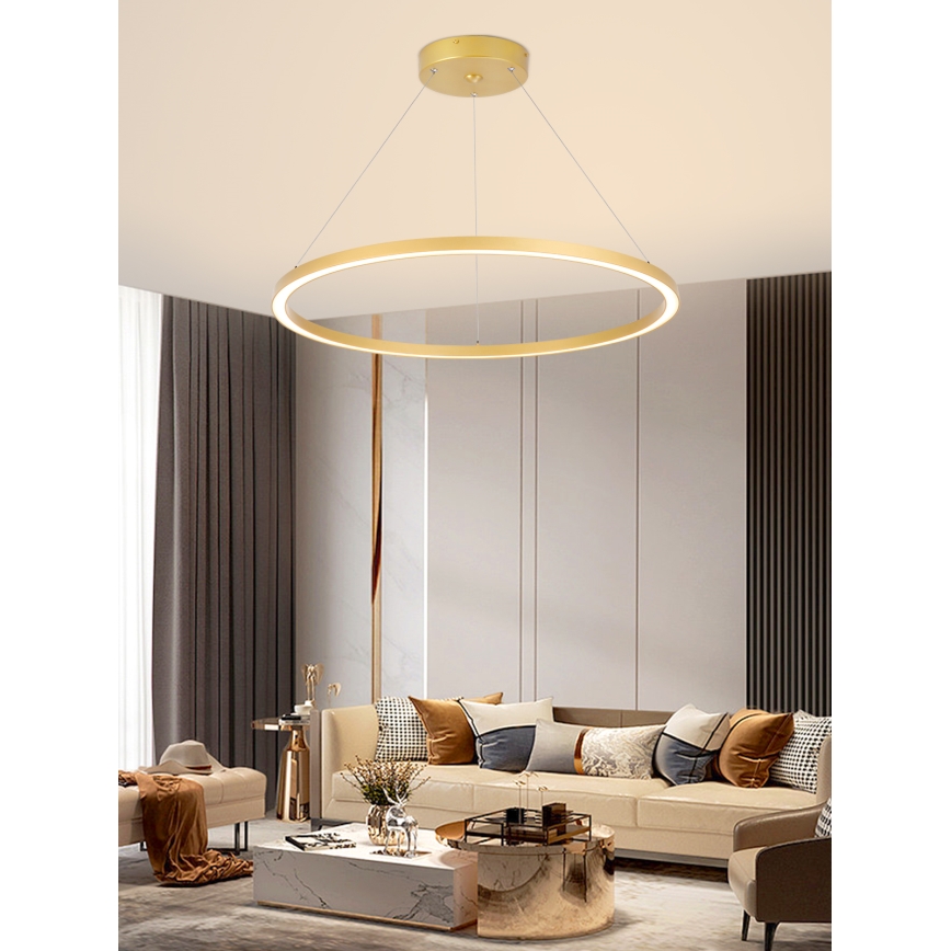 Immax NEO 07159-G80 - LED Reguliuojamas pakabinamas sietynas FINO LED/60W/230V Tuya aukso + valdymo pultas