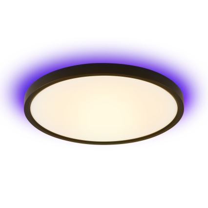 Immax NEO 07166-B40 - LED RGB+CCT Pritemdomas lubinis šviestuvas NEO LITE TUDO LED/50W/230V Wi-Fi Tuya juoda + nuotolinio valdymo pultas