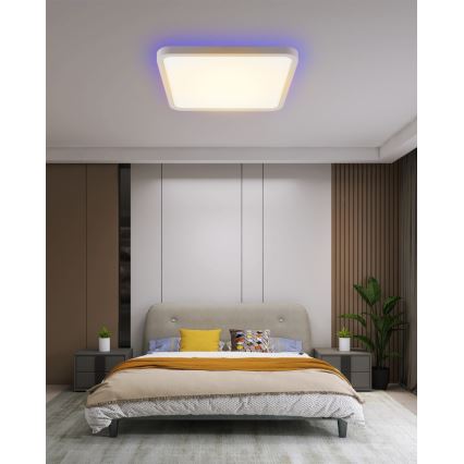 Immax NEO 07168-W40 - LED RGB+CCT Pritemdomas lubinis šviestuvas NEO LITE TUDO LED/50W/230V Wi-Fi Tuya balta + nuotolinio valdymo pultas