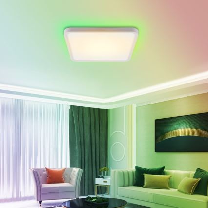 Immax NEO 07168-W40 - LED RGB+CCT Pritemdomas lubinis šviestuvas NEO LITE TUDO LED/50W/230V Wi-Fi Tuya balta + nuotolinio valdymo pultas