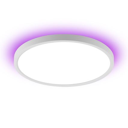 Immax NEO 07169-W60 - LED RGB+CCT Pritemdomas lubinis šviestuvas NEO LITE TUDO 65W/230V 2700-6500K Wi-Fi Tuya + nuotolinio valdymo pultas balta