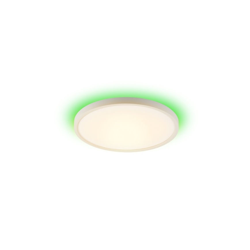 Immax NEO 07169-W60 - LED RGB+CCT Pritemdomas lubinis šviestuvas NEO LITE TUDO 65W/230V 2700-6500K Wi-Fi Tuya + nuotolinio valdymo pultas balta