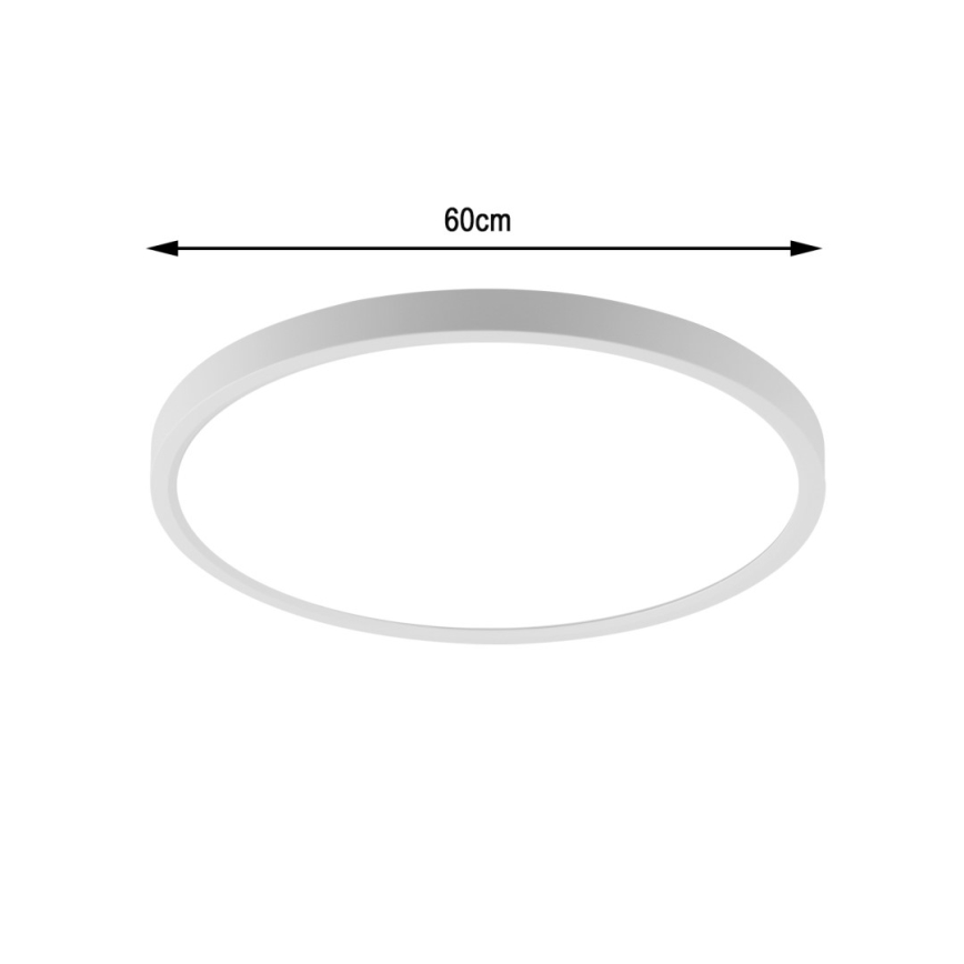 Immax NEO 07169-W60 - LED RGB+CCT Pritemdomas lubinis šviestuvas NEO LITE TUDO 65W/230V 2700-6500K Wi-Fi Tuya + nuotolinio valdymo pultas balta