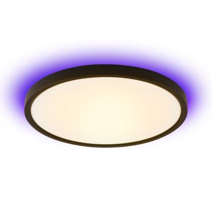 Immax NEO 07170-B60 - LED RGB+CCT Pritemdomas lubinis šviestuvas NEO LITE TUDO LED/65W/230V 2700-6500K Wi-Fi Tuya juoda + nuotolinio valdymo pultas