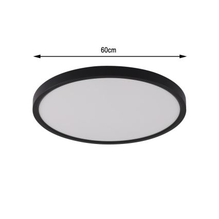 Immax NEO 07170-B60 - LED RGB+CCT Pritemdomas lubinis šviestuvas NEO LITE TUDO LED/65W/230V 2700-6500K Wi-Fi Tuya juoda + nuotolinio valdymo pultas