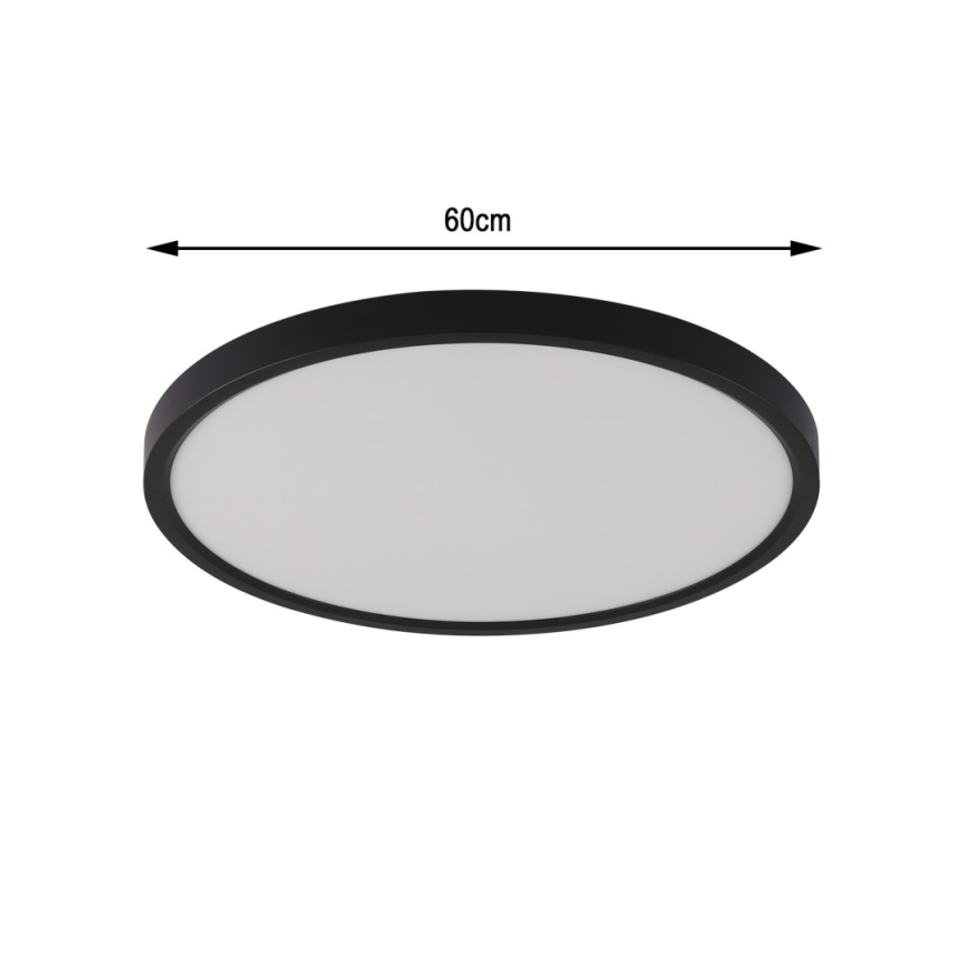 Immax NEO 07170-B60 - LED RGB+CCT Pritemdomas lubinis šviestuvas NEO LITE TUDO LED/65W/230V 2700-6500K Wi-Fi Tuya juoda + nuotolinio valdymo pultas