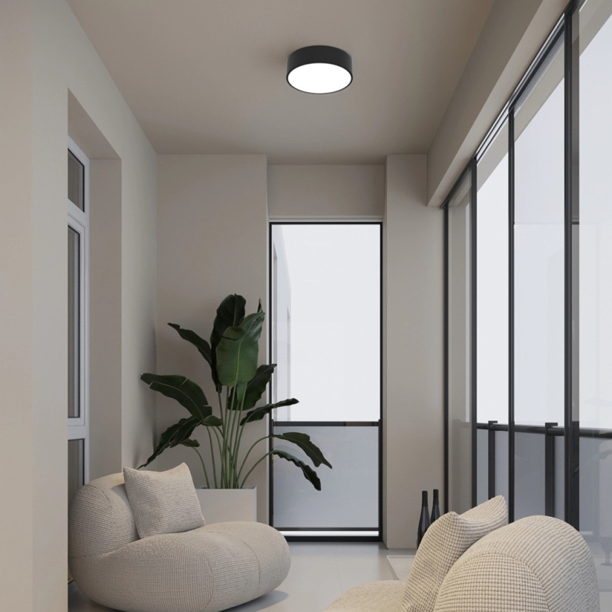Immax NEO 07200L - LED Pritemdomas lubinis šviestuvas RONDATE LED/18W/230V 3000-6000K diametras 25 cm juoda Tuya + nuotolinio valdymo pultas