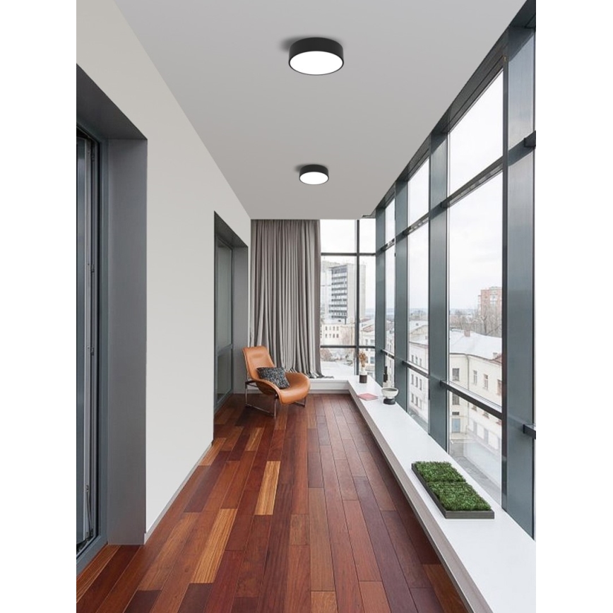 Immax NEO 07200L - LED Pritemdomas lubinis šviestuvas RONDATE LED/18W/230V 3000-6000K diametras 25 cm juoda Tuya + nuotolinio valdymo pultas