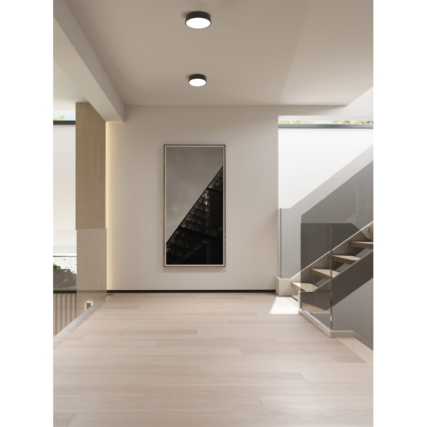 Immax NEO 07200L - LED Pritemdomas lubinis šviestuvas RONDATE LED/18W/230V 3000-6000K diametras 25 cm juoda Tuya + nuotolinio valdymo pultas
