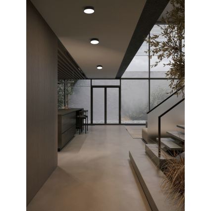 Immax NEO 07200L - LED Pritemdomas lubinis šviestuvas RONDATE LED/18W/230V 3000-6000K diametras 25 cm juoda Tuya + nuotolinio valdymo pultas
