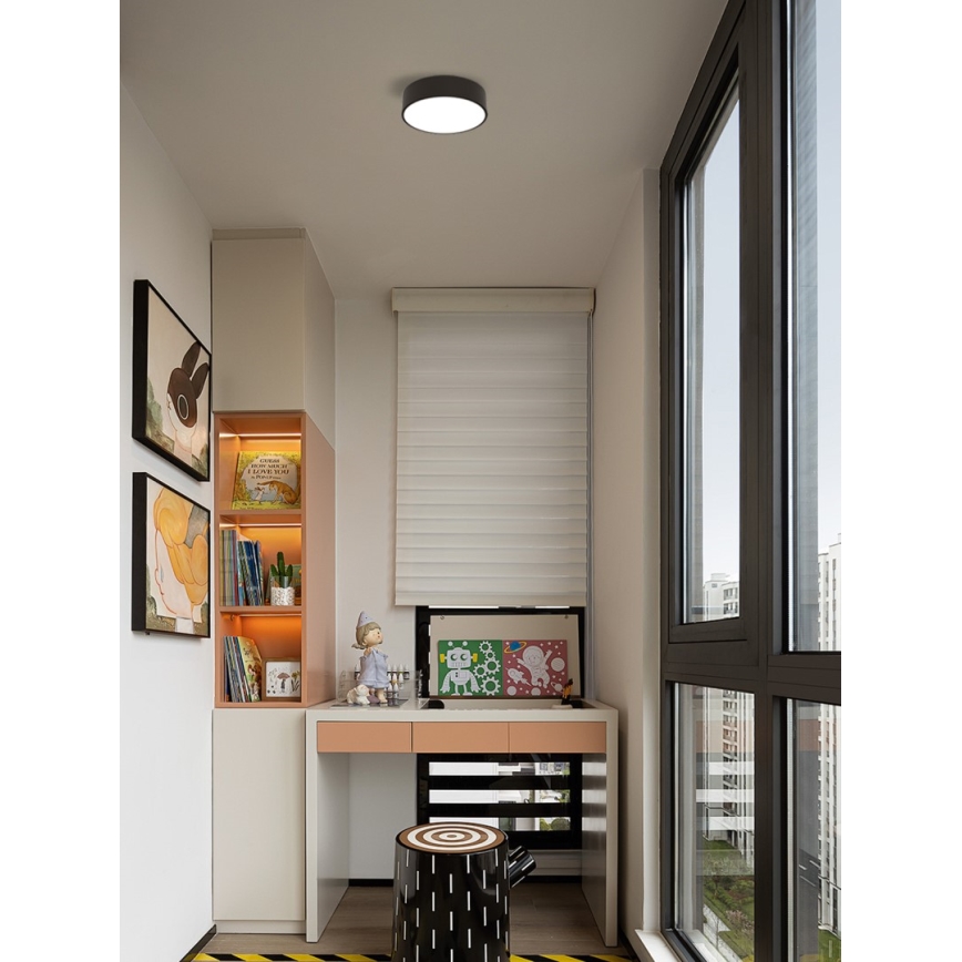 Immax NEO 07200L - LED Pritemdomas lubinis šviestuvas RONDATE LED/18W/230V 3000-6000K diametras 25 cm juoda Tuya + nuotolinio valdymo pultas