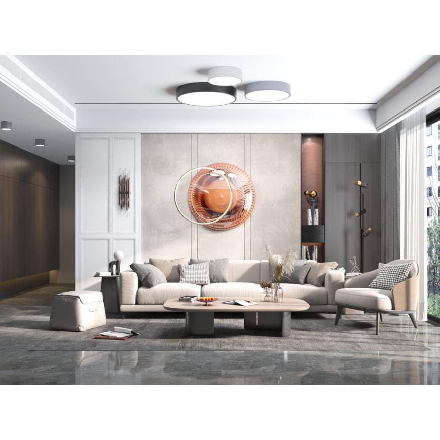 Immax NEO 07200L - LED Pritemdomas lubinis šviestuvas RONDATE LED/18W/230V 3000-6000K diametras 25 cm juoda Tuya + nuotolinio valdymo pultas