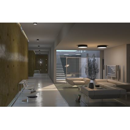 Immax NEO 07200L - LED Pritemdomas lubinis šviestuvas RONDATE LED/18W/230V 3000-6000K diametras 25 cm juoda Tuya + nuotolinio valdymo pultas