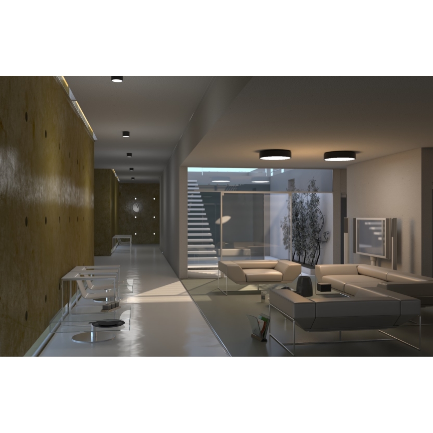 Immax NEO 07200L - LED Pritemdomas lubinis šviestuvas RONDATE LED/18W/230V 3000-6000K diametras 25 cm juoda Tuya + nuotolinio valdymo pultas