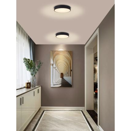 Immax NEO 07201L - LED Pritemdomas lubinis šviestuvas RONDATE LED/28W/230V juoda Tuya + nuotolinio valdymo pultas