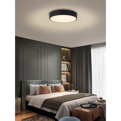 Immax NEO 07202L - LED Pritemdomas lubinis šviestuvas RONDATE LED/53W/230V juoda Tuya + nuotolinio valdymo pultas