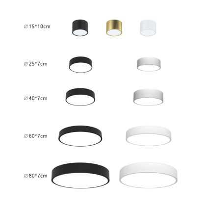 Immax NEO 07203L-LED Pritemdomas lubinis šviestuvas RONDATE 65W/230V 3000-6000K Tuya juoda + nuotolinio valdymo pultas