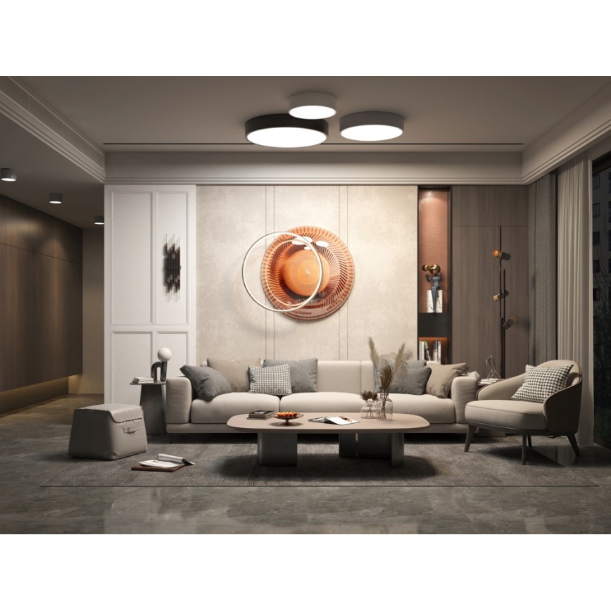 Immax NEO 07204L - LED Pritemdomas lubinis šviestuvas RONDATE LED/18W/230V 3000-6000K balta Tuya + nuotolinio valdymo pultas