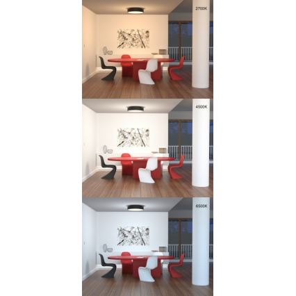 Immax NEO 07204L - LED Pritemdomas lubinis šviestuvas RONDATE LED/18W/230V 3000-6000K balta Tuya + nuotolinio valdymo pultas