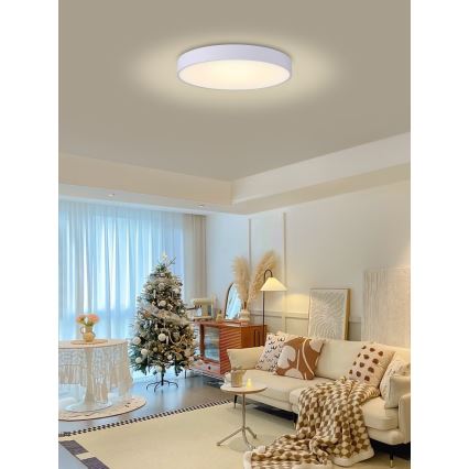 Immax NEO 07206L - LED Pritemdomas lubinis šviestuvas RONDATE LED/53W/230V balta Tuya + nuotolinio valdymo pultas