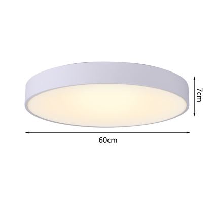 Immax NEO 07206L - LED Pritemdomas lubinis šviestuvas RONDATE LED/53W/230V balta Tuya + nuotolinio valdymo pultas