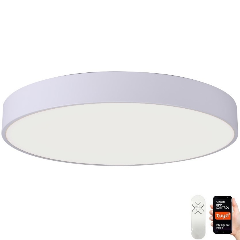 Immax NEO 07206L - LED Pritemdomas lubinis šviestuvas RONDATE LED/53W/230V balta Tuya + nuotolinio valdymo pultas