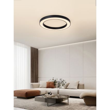 Immax NEO 07210L - LED Pritemdomas lubinis šviestuvas PASTEL LED/68W/230V 95 cm juoda Tuya + nuotolinio valdymo pultas