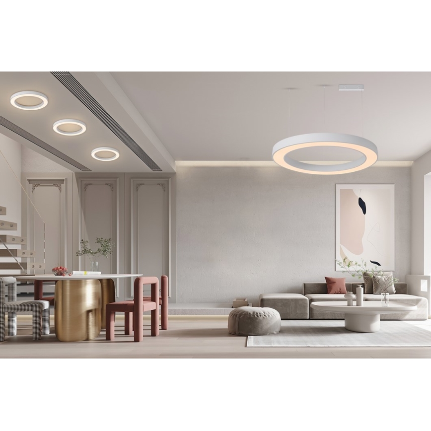 Immax NEO 07212L - LED Pritemdomas šviestuvas PASTEL LED/53W/230V balta Tuya + nuotolinio valdymo pultas
