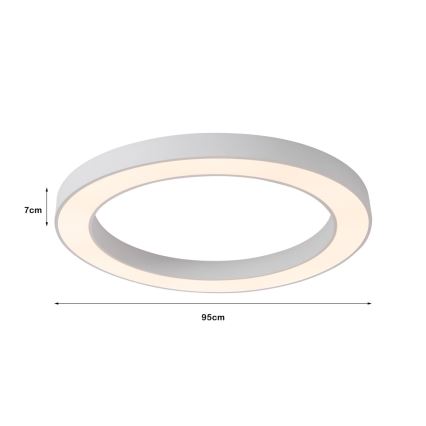 Immax NEO 07213L - LED Pritemdomas lubinis šviestuvas PASTEL LED/68W/230V 95 cm balta Tuya + nuotolinio valdymo pultas