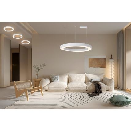 Immax NEO 07214L - LED Reguliuojamas pakabinamas sietynas PASTEL LED/68W/230V 2700-6500K balta 95 cm Tuya + nuotolinio valdymo pultas