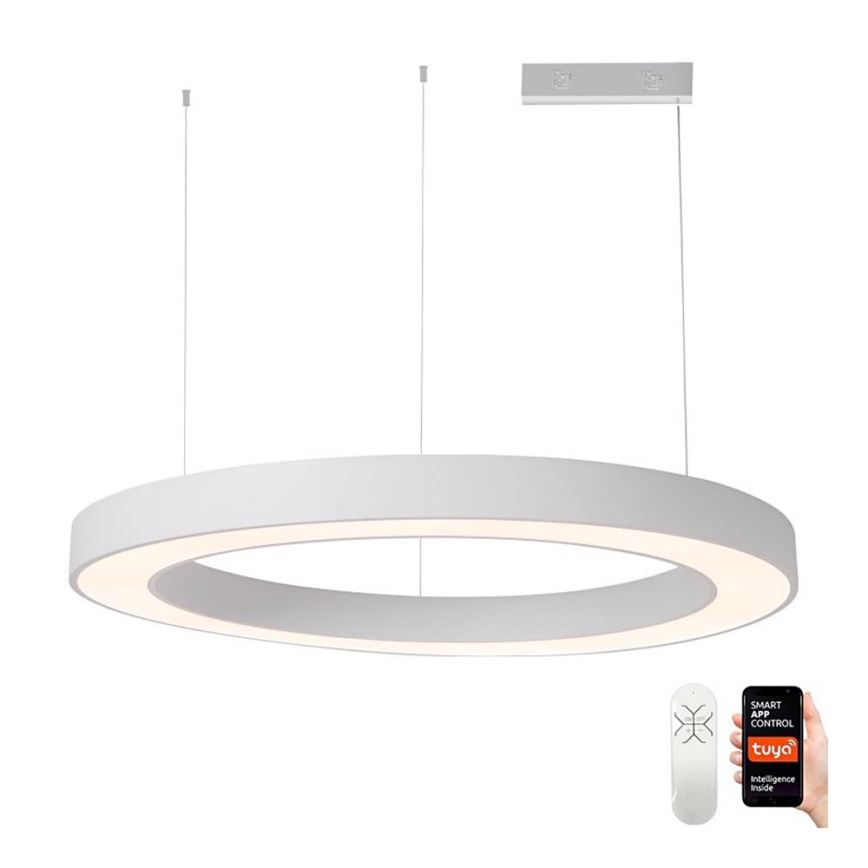 Immax NEO 07214L - LED Reguliuojamas pakabinamas sietynas PASTEL LED/68W/230V 2700-6500K balta 95 cm Tuya + nuotolinio valdymo pultas