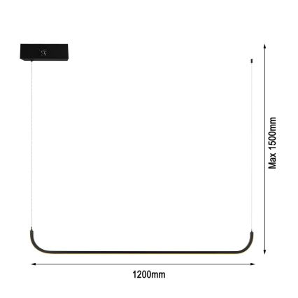 Immax NEO 07221L - LED Reguliuojamas pakabinamas sietynas NEO LITE PATTINI LED/26W/230V 2700-6500K Wi-Fi Tuya + nuotolinio valdymo pultas